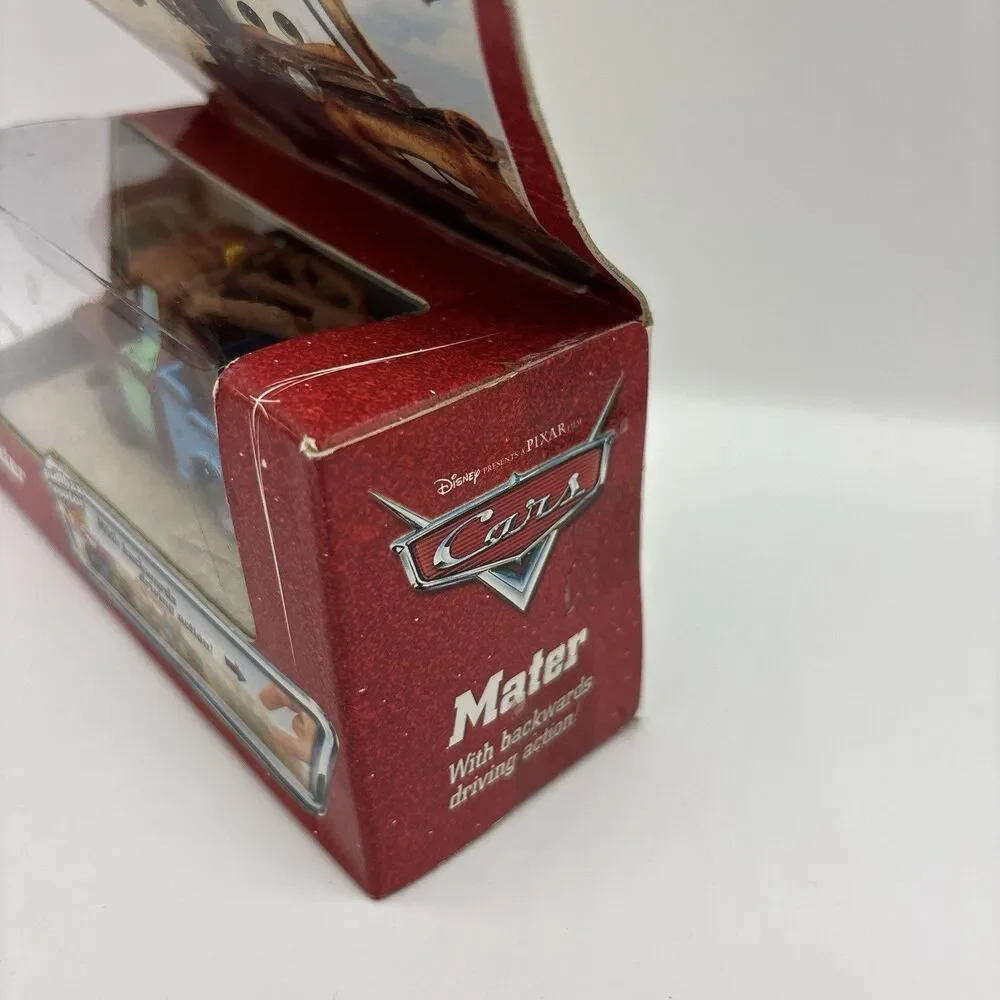 Disney Pixar Cars Mater Pullbax Pull Back Motor Toy Truck 2005 - New Box Damaged